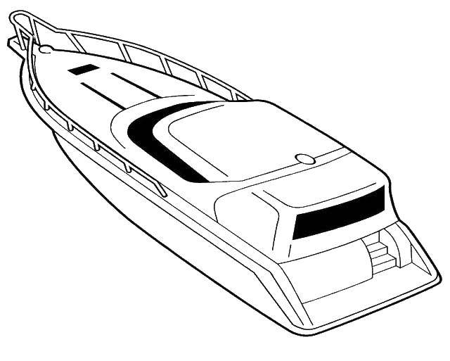 Coloring Indoor boat. Category the boat. Tags:  boat, ship.