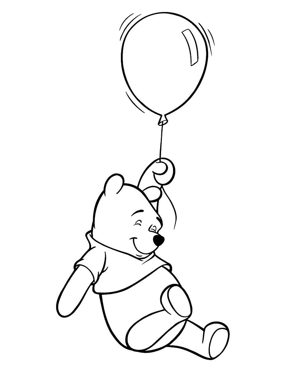 Coloring Happy Winnie. Category beads . Tags:  Cartoon character, Winnie the Pooh.