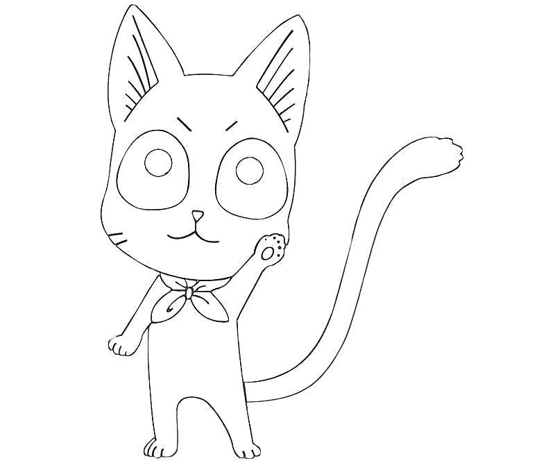 Coloring Serious cat. Category coloring for little ones. Tags:  Animals, kitten.