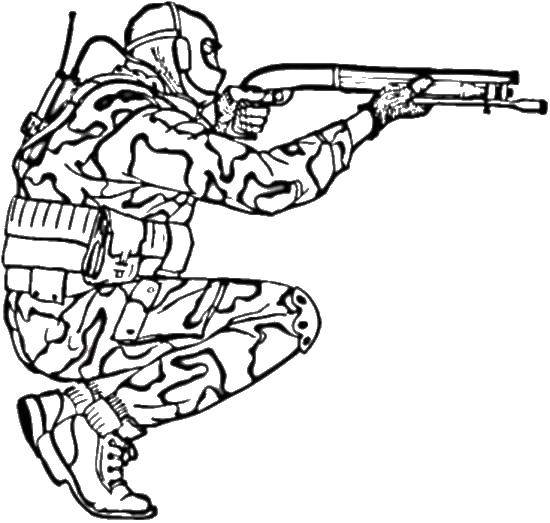Coloring Commando. Category Soldiers. Tags:  warrior, soldier, special forces.