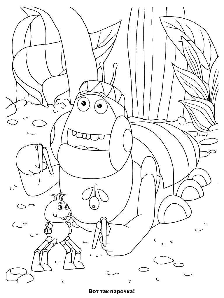 Coloring What a pair!. Category The game and have fun. Tags:  Cartoon character.