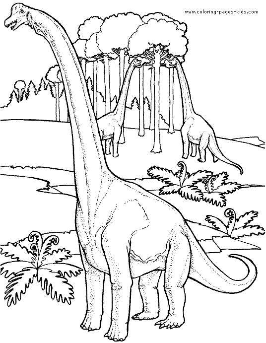 Название: Раскраска Апатозавры. Категория: парк юрского периода. Теги: Динозавры.
