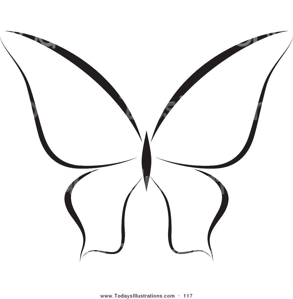 Название: Раскраска Бабочка и крылья. Категория: бабочки. Теги: насекомые, бабочки, крылья.