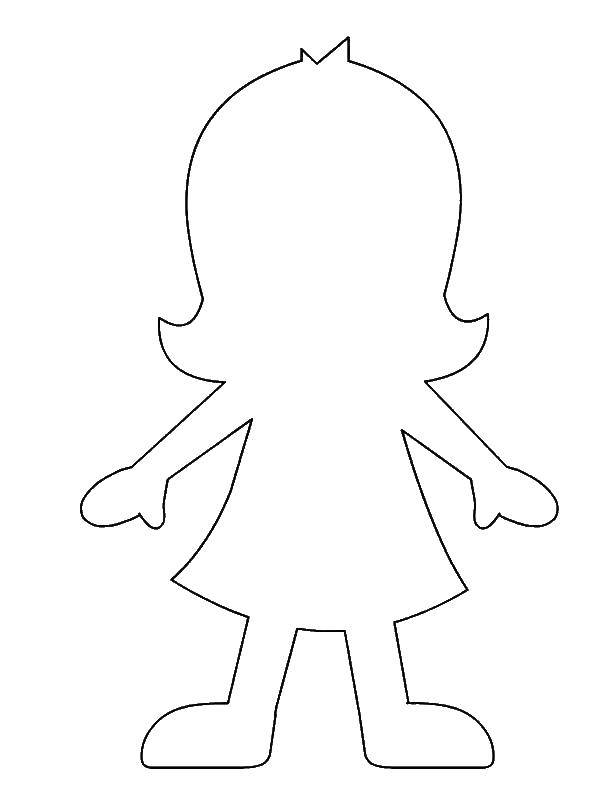 Coloring Circuit girls. Category The contour of the doll . Tags:  the contours, girl, doll.