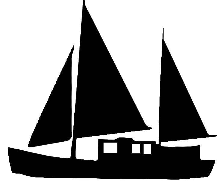 Название: Раскраска Контур корабля. Категория: Контур лодки. Теги: Контур лодки, корабля.