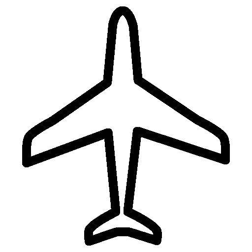 Название: Раскраска Контур самолета. Категория: Контур самолета. Теги: контуры, шаблоны, самолеты.