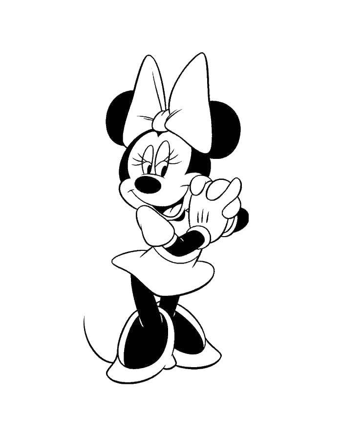 Coloring Sweetheart Minnie mouse. Category Mickey mouse. Tags:  Minnie mouse, Mickey mouse.