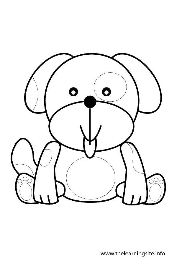 Coloring Cute puppy. Category Animals. Tags:  dogs, puppies, doggies.