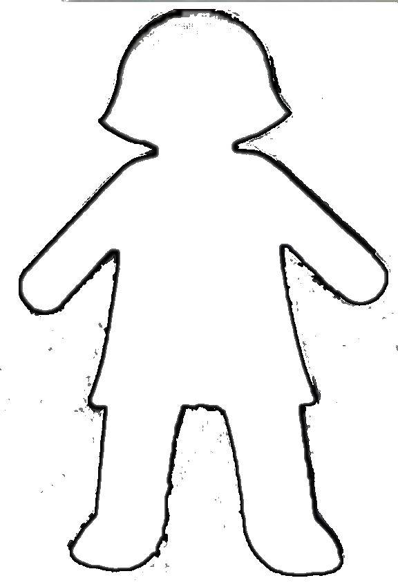 Coloring The outline of the doll. Category The contour of the doll . Tags:  Outline .
