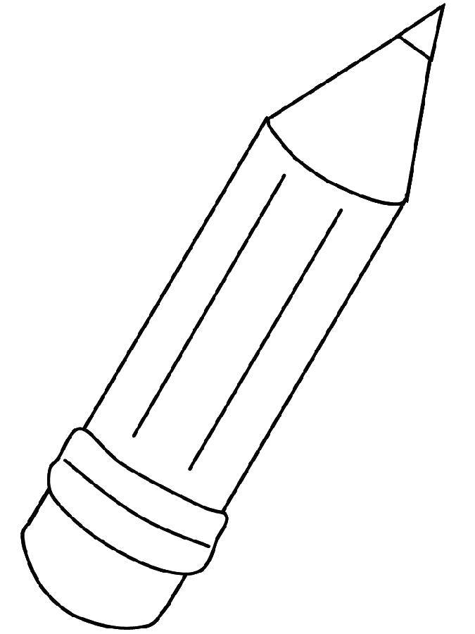Название: Раскраска Острый карандаш. Категория: карандаш. Теги: Карандаши.