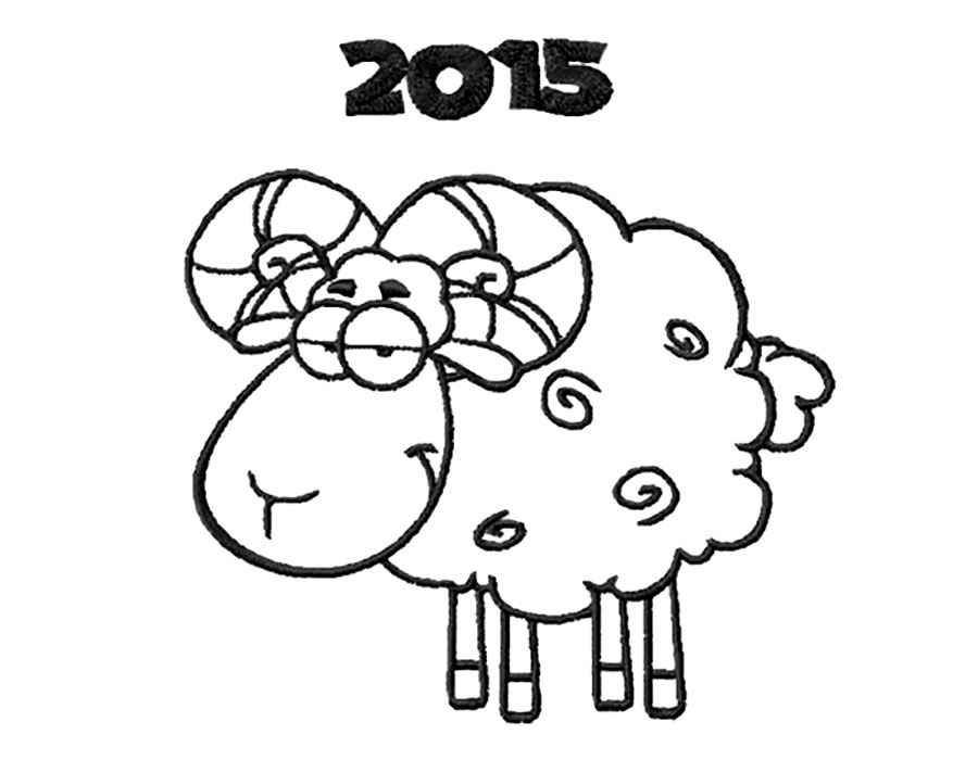 Coloring Figure lamb. Category Pets allowed. Tags:  RAM.