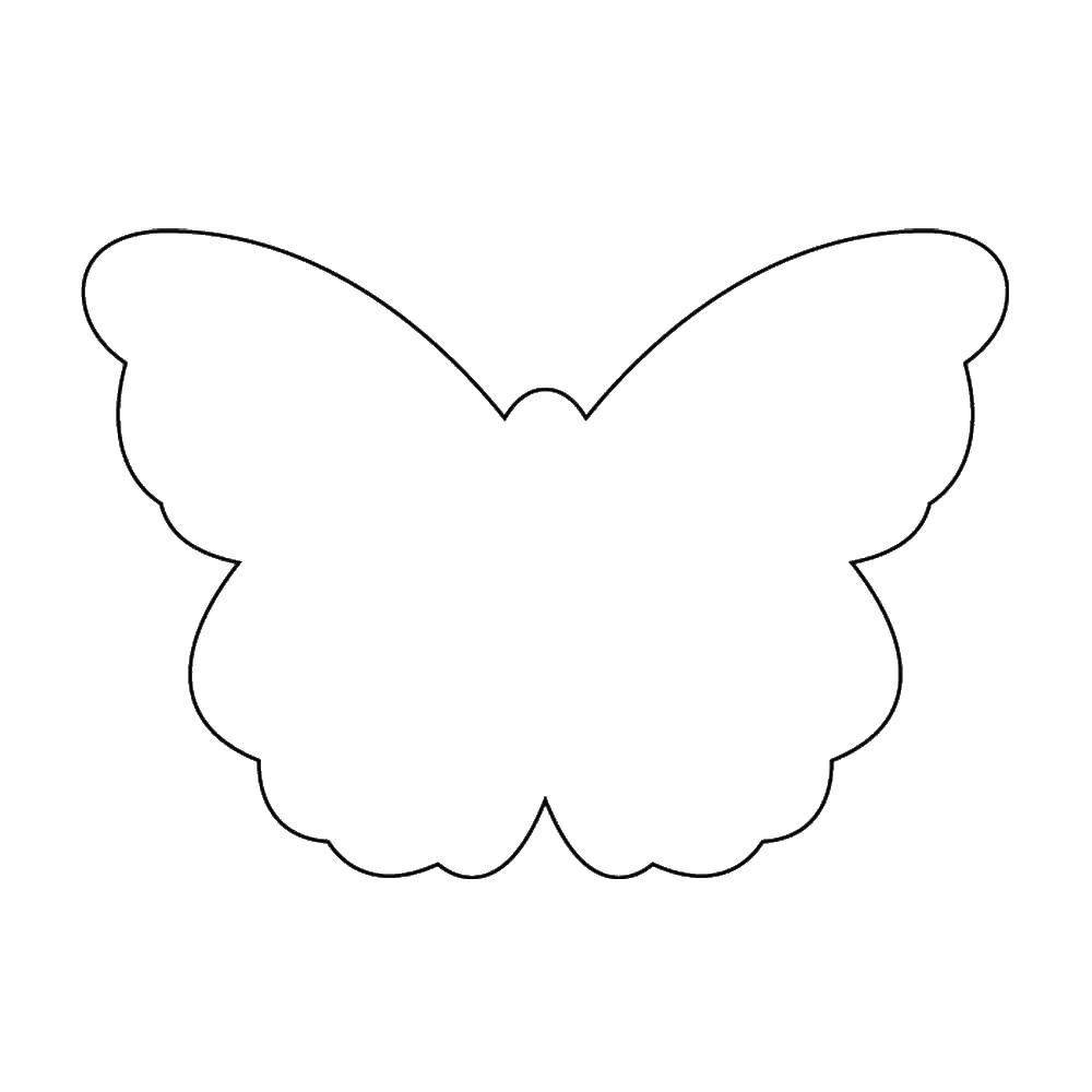 Название: Раскраска Шаблон бабочки для вырезания. Категория: бабочки. Теги: насекомые, бабочки.