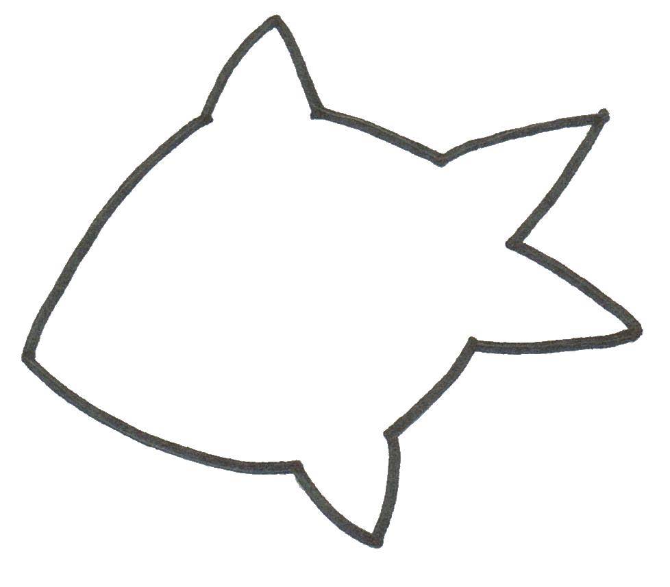 Coloring Pattern fish. Category Templates for cutting out. Tags:  templates to cut out, fish, contours.