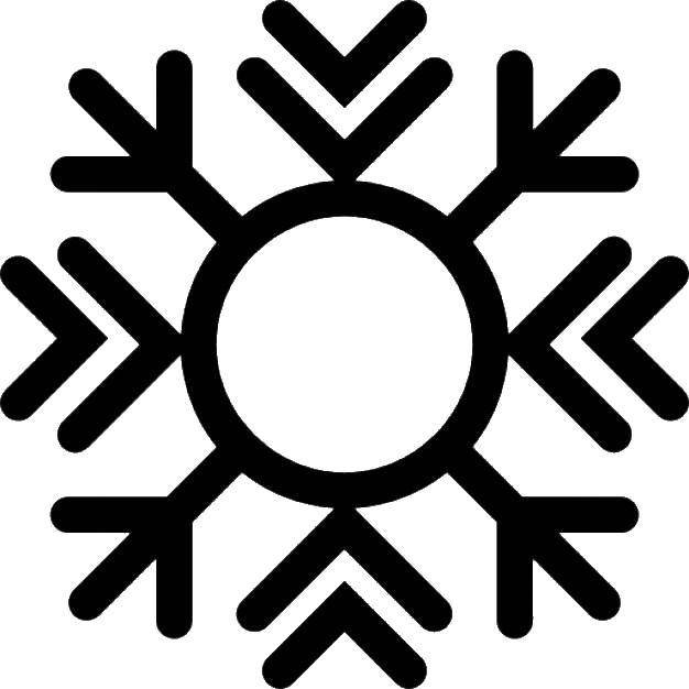 Coloring Pattern snowflakes. Category The contour snowflakes. Tags:  the contours, patterns, snow, snowflakes.