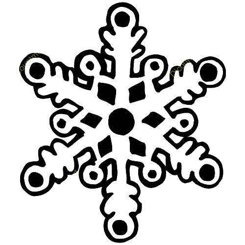 Coloring Snowflake in the pattern. Category The contour snowflakes. Tags:  snowflake.