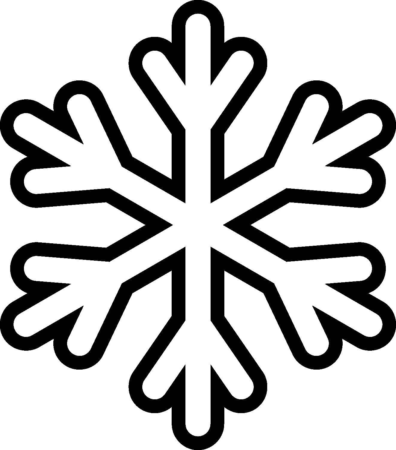 Название: Раскраска Тонкая снежинка. Категория: Контур снежинки. Теги: Снежинки, снег, зима.