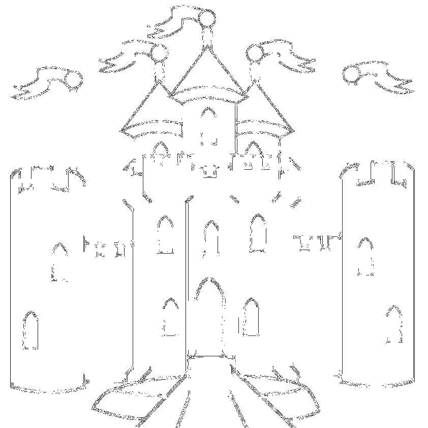 Опис: розмальовки  Багатий замок. Категорія: Замки. Теги:  Замок.