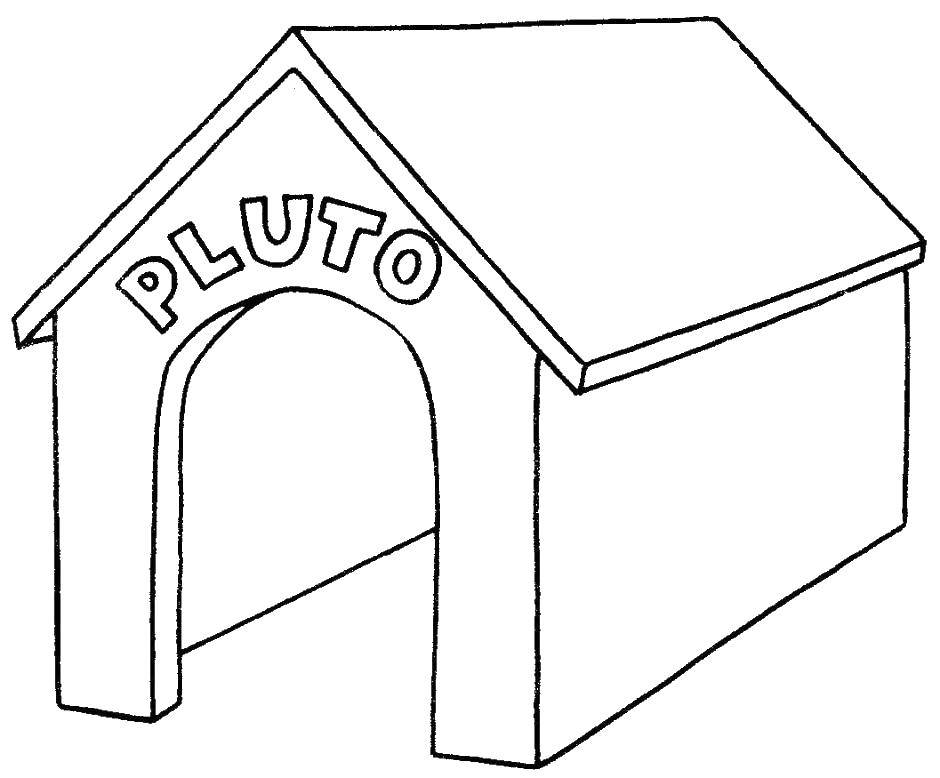 Coloring Booth belongs to Pluto. Category The dog and the box. Tags:  Animals, dog.