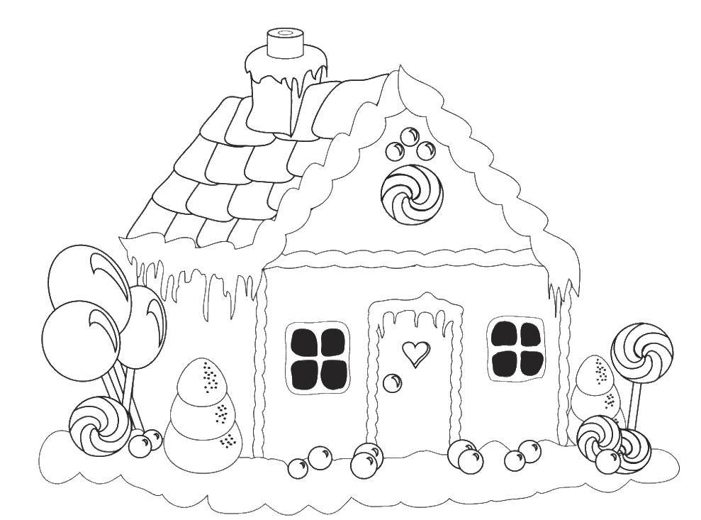 Coloring Home sweet. Category home. Tags:  home, candy.
