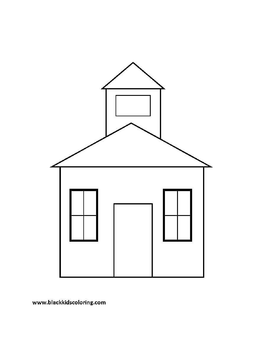 Название: Раскраска Домик с окнами. Категория: Раскраски дом. Теги: дома. домик.