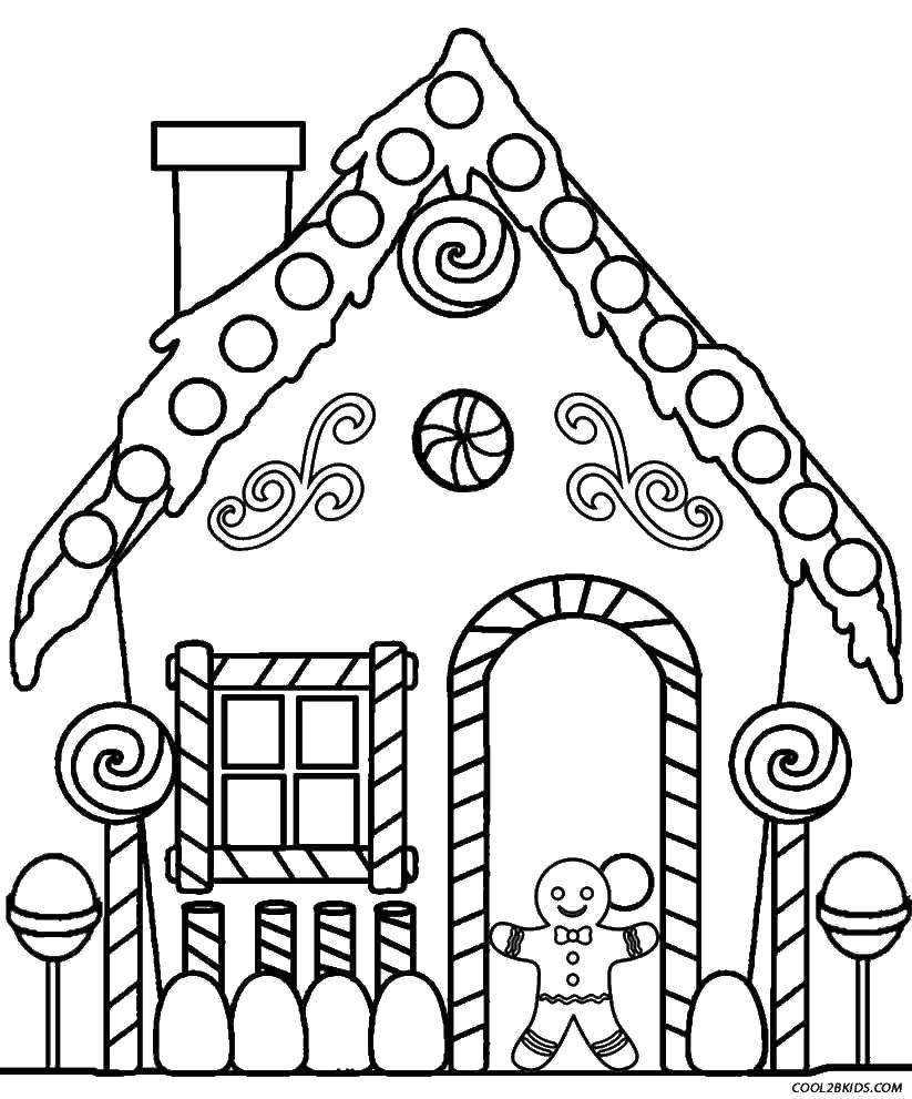 Coloring House of sweets. Category Coloring house. Tags:  houses, sweet, sweets.