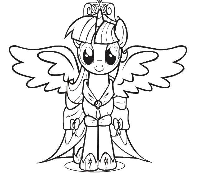 My Little Pony Twilight Sparkle Coloring Pages 