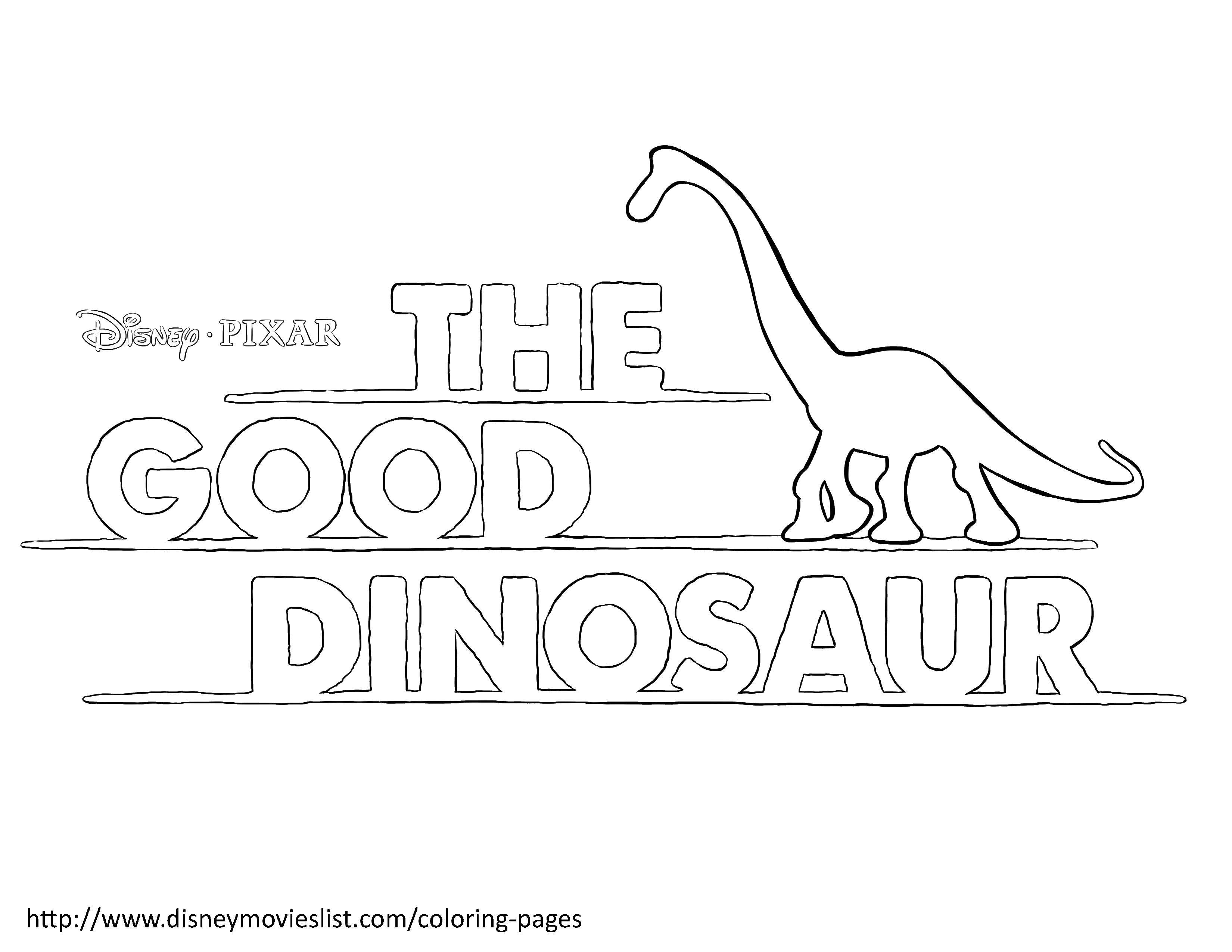 Coloring The good dinosaur. Category Disney cartoons. Tags:  Disney cartoons, dinosaurs.