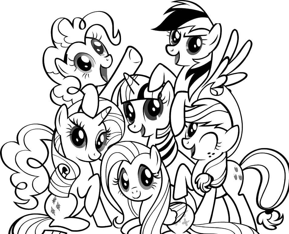 Coloring Beauties panasci. Category my little pony. Tags:  Pony, My little pony .