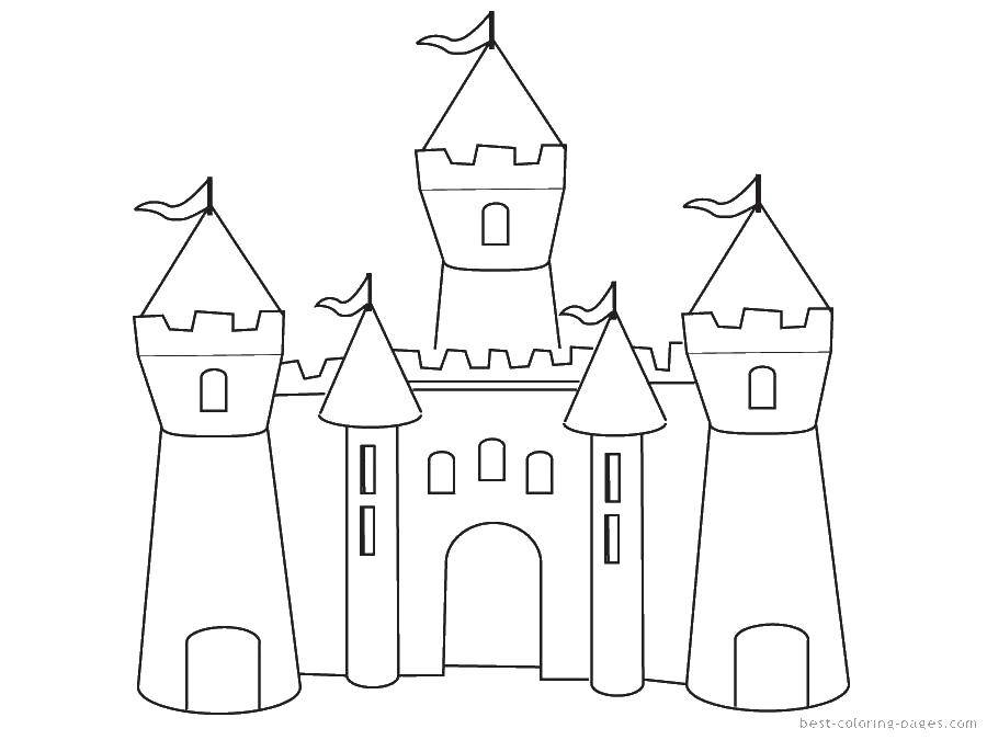 Раскраска Замок