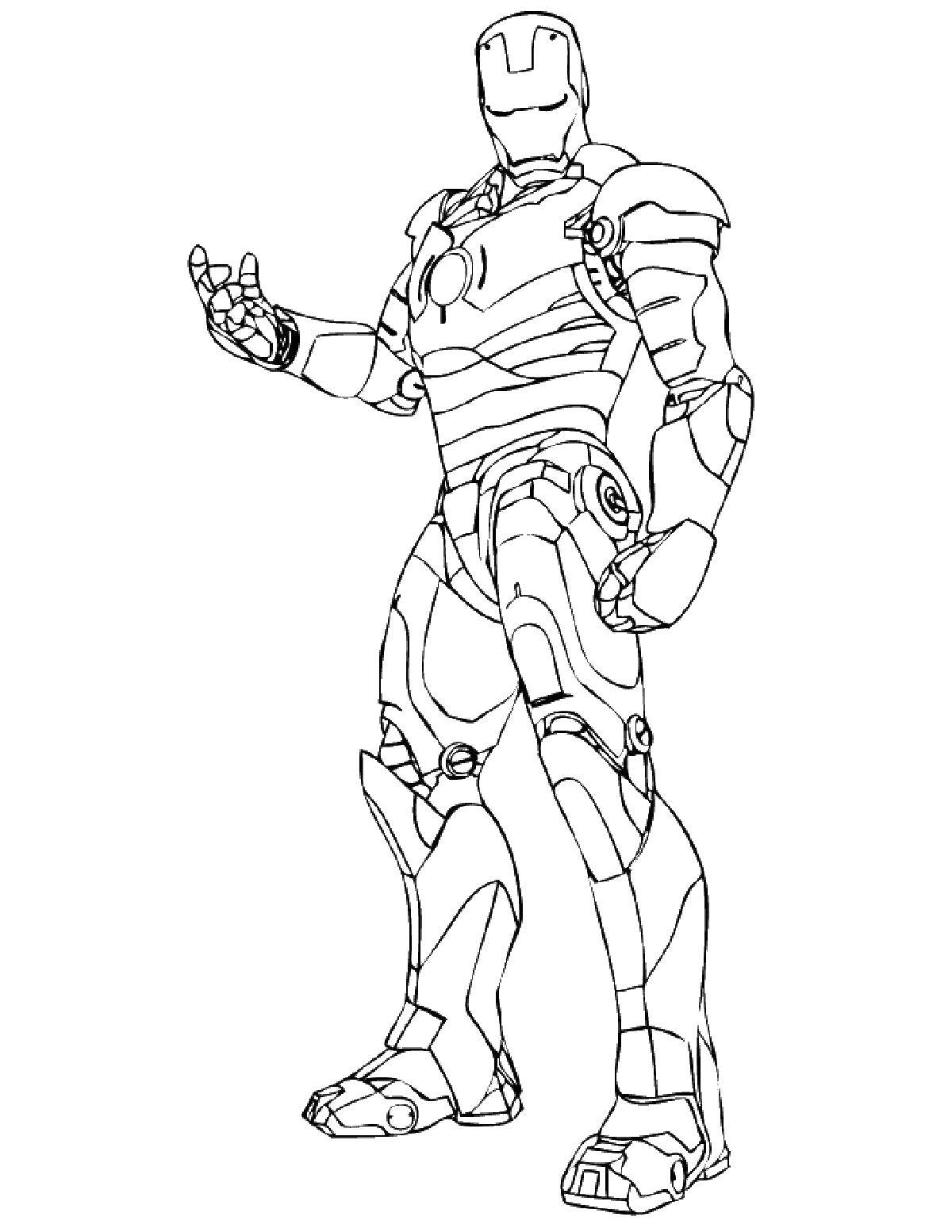 Coloring Mark 11. Category iron man. Tags:  iron man suit Avengers.