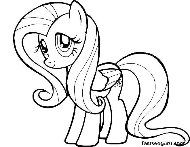 Название: Раскраска Милый пони. Категория: мой маленький пони. Теги: мой маленький пони, лошадки, пони.