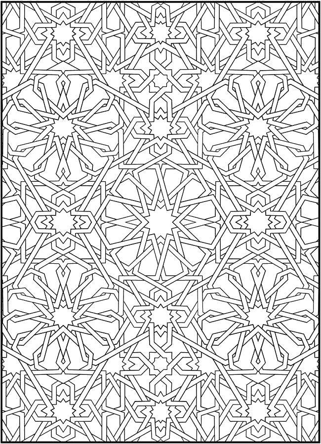 Coloring Sharp pattern. Category patterns. Tags:  Patterns, geometric.