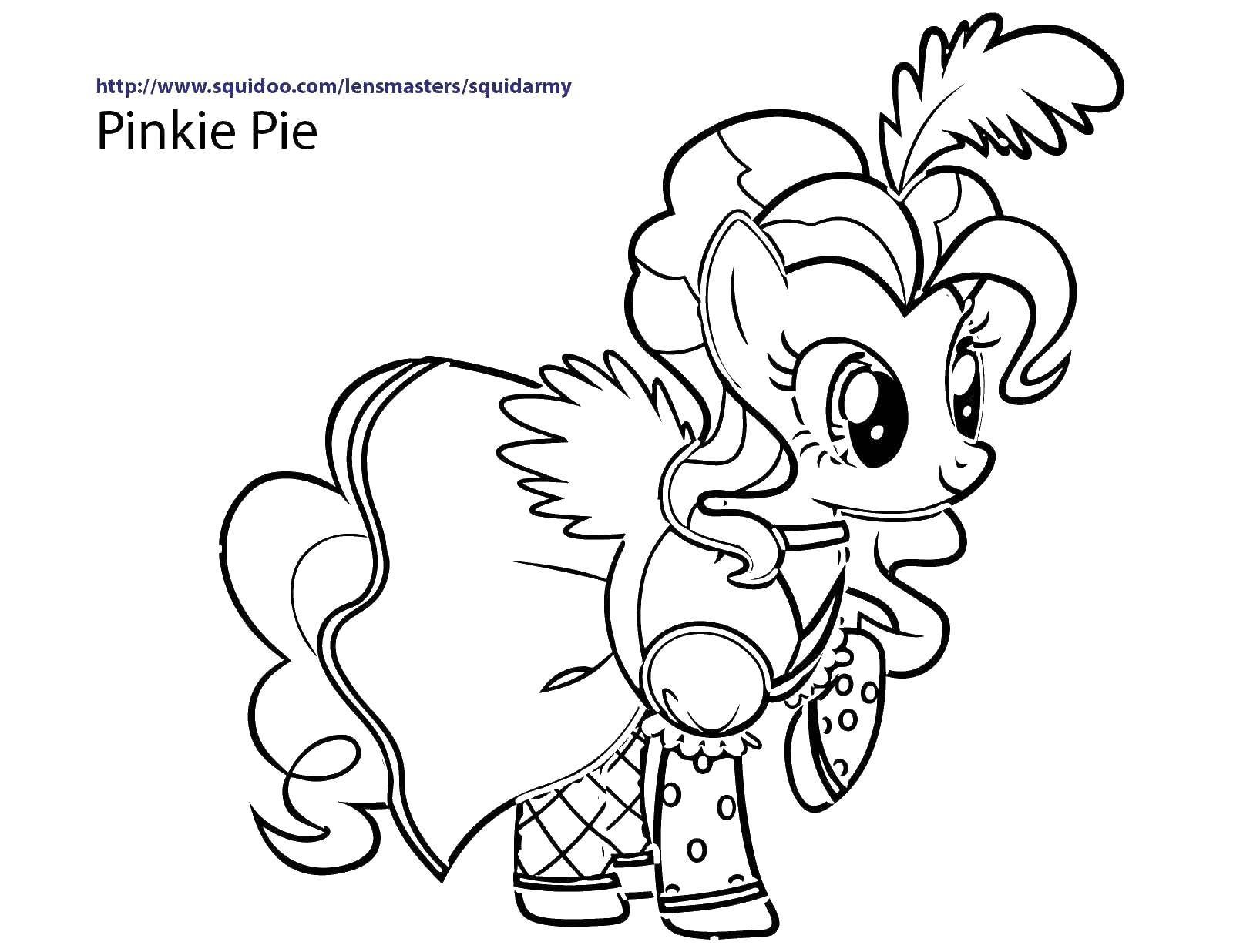 Название: Раскраска Пинки. Категория: мой маленький пони. Теги: Пони, My little pony .