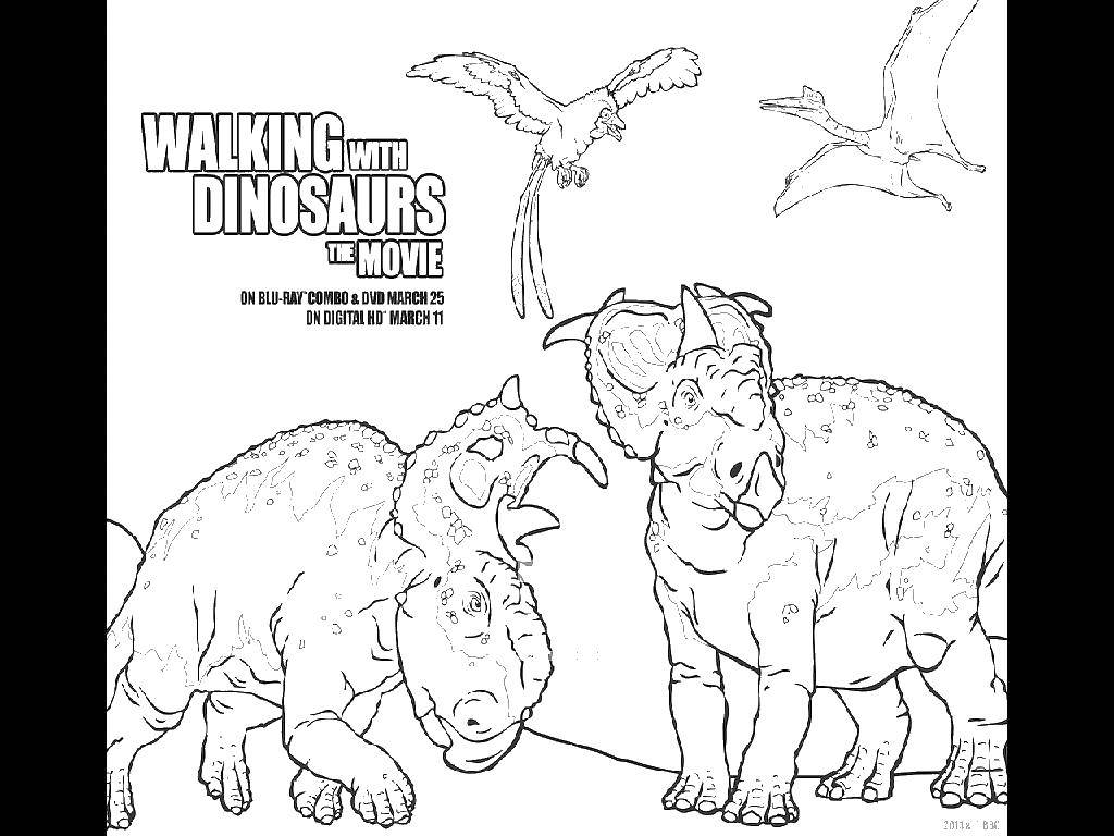 Coloring Walk with the dinosaurs. Category dinosaur. Tags:  dinosaurs, film.