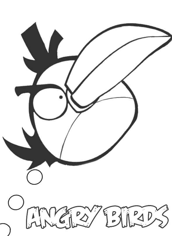 Coloring The bird boomerang.. Category angry birds. Tags:  Games, Angry Birds .