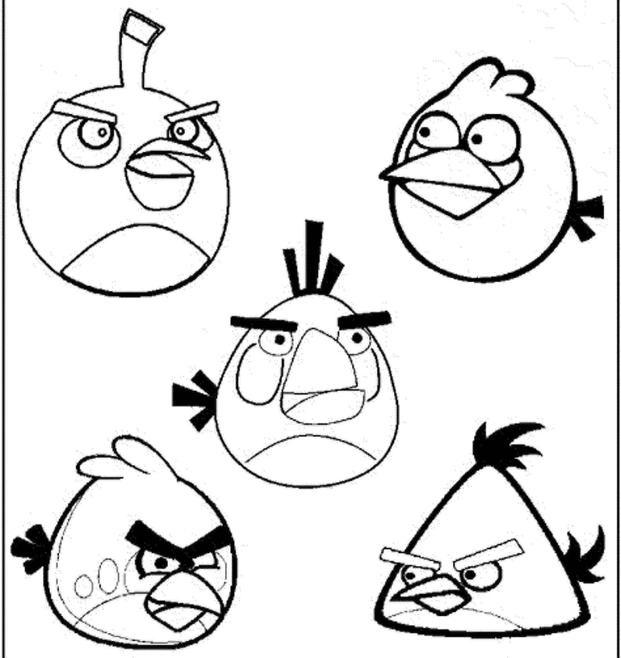 Coloring The birds from angry birds very angry. Category angry birds. Tags:  Games, Angry Birds .