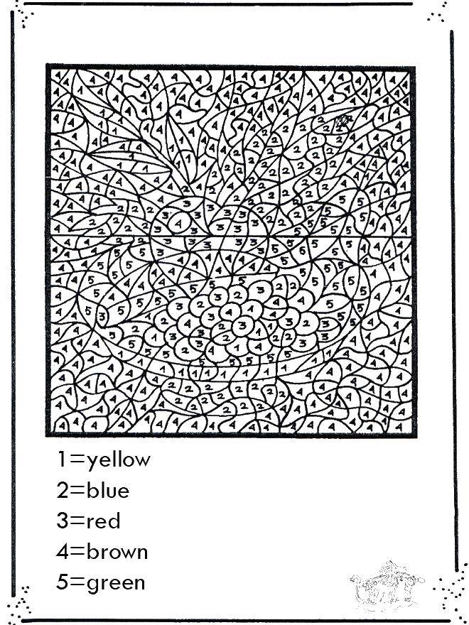 Coloring Painting by numbers. Category That number. Tags:  the figures, numbers, fruits.
