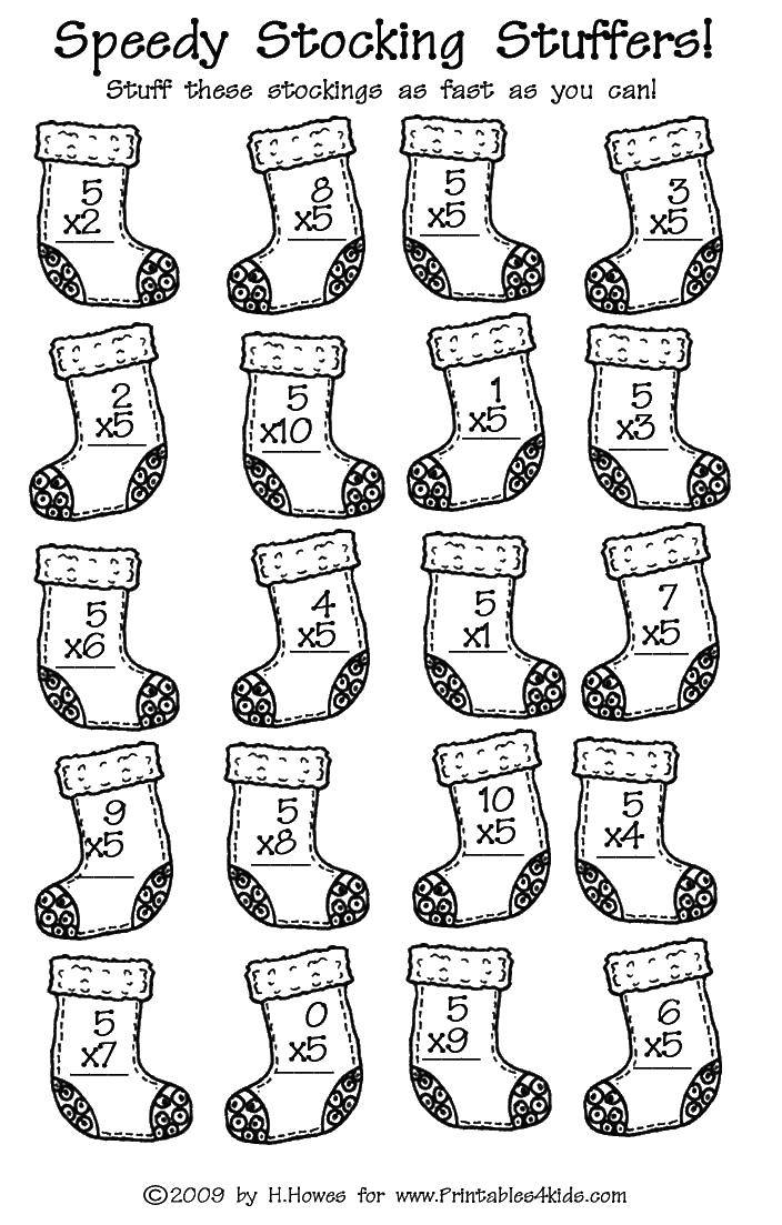 Coloring Solve the examples in a column. Category mathematical coloring pages. Tags:  Math, counting, logic.