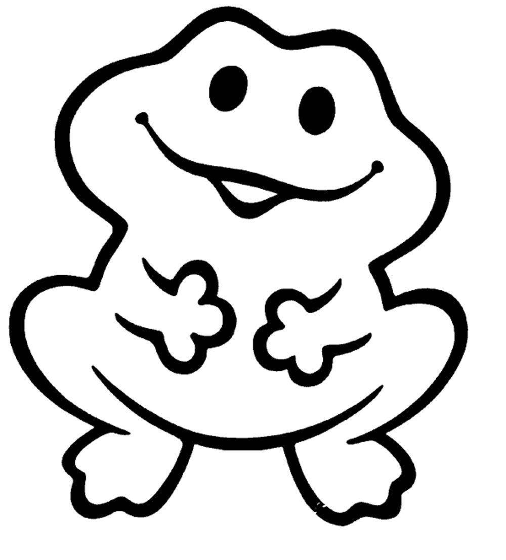 Название: Раскраска Рисунок лягушки. Категория: домашние животные. Теги: лягушка.