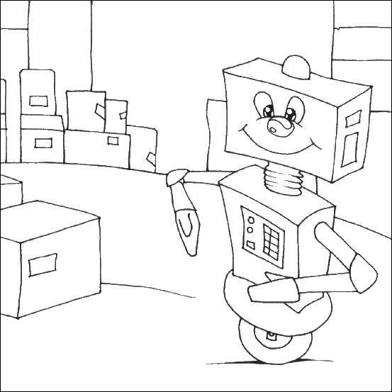Coloring Robot. Category robot. Tags:  robot.