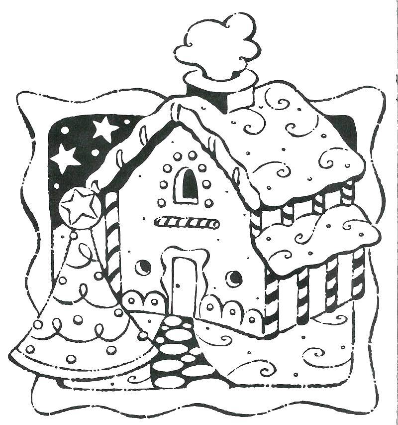 Coloring Fabulous winter home. Category Coloring house. Tags:  House, building.