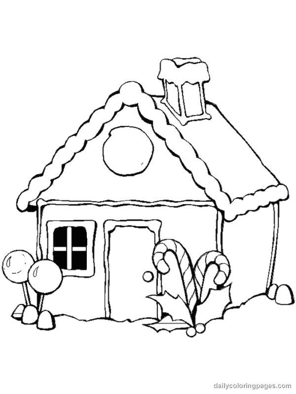 Coloring Sweet little house. Category Coloring house. Tags:  House, building.