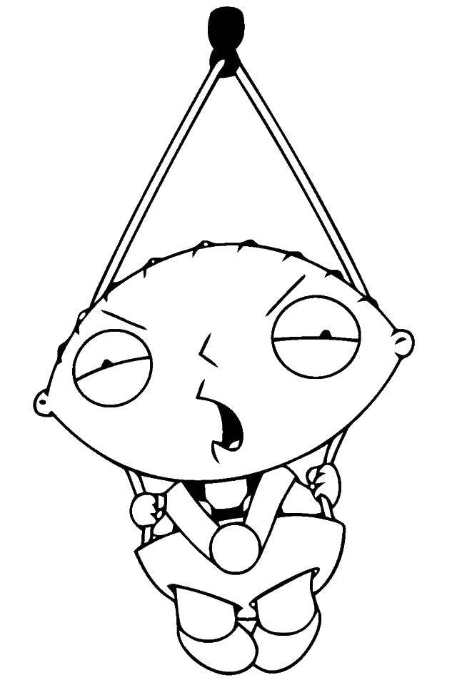 Coloring Stewie Griffin. Category cartoons. Tags:  cartoons, family Guy, Stewie.