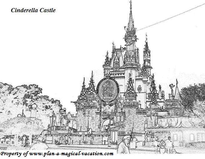 Coloring Cinderella castle. Category Locks . Tags:  castles, castle, Cinderella.
