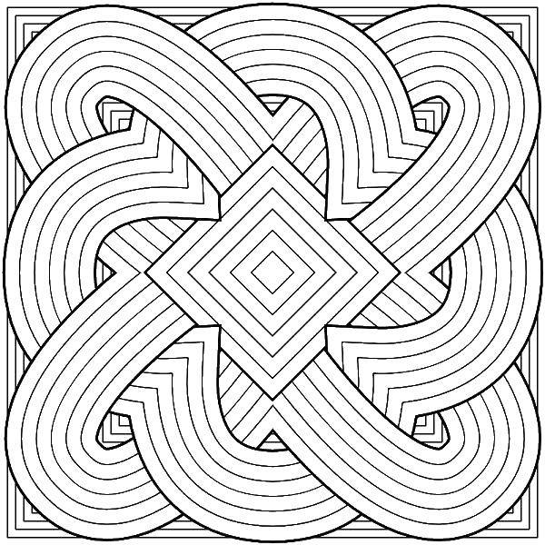 Coloring An intricate pattern. Category patterns. Tags:  Patterns, geometric.