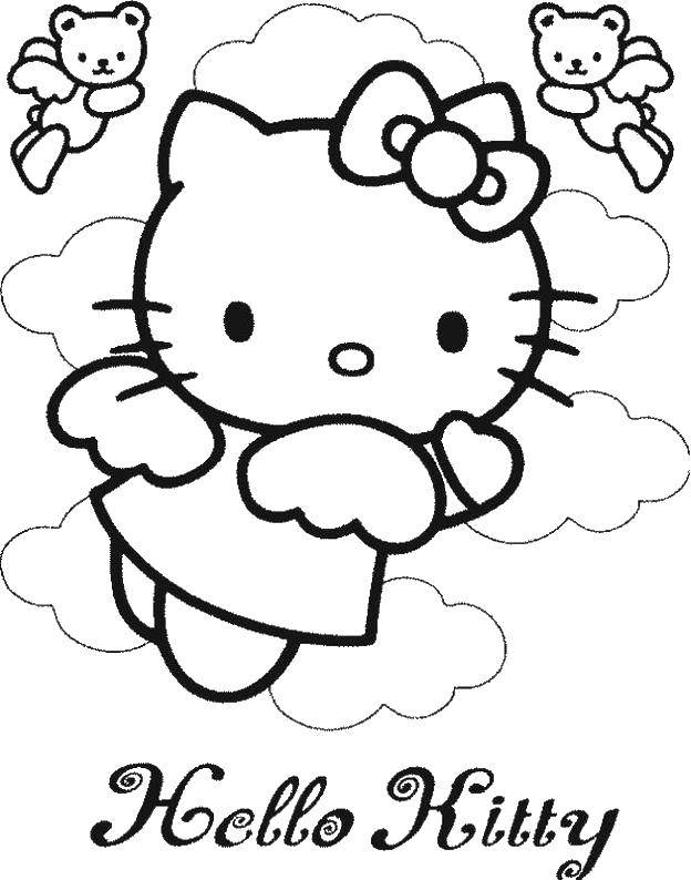 Coloring Angel kitty.. Category Hello Kitty. Tags:  Hello Kitty.