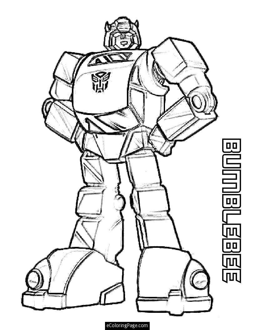 Coloring Bumblebee. Category transformers. Tags:  Transformers.