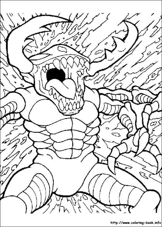 Coloring Monster. Category Coloring pages monsters. Tags:  monsters, monster.