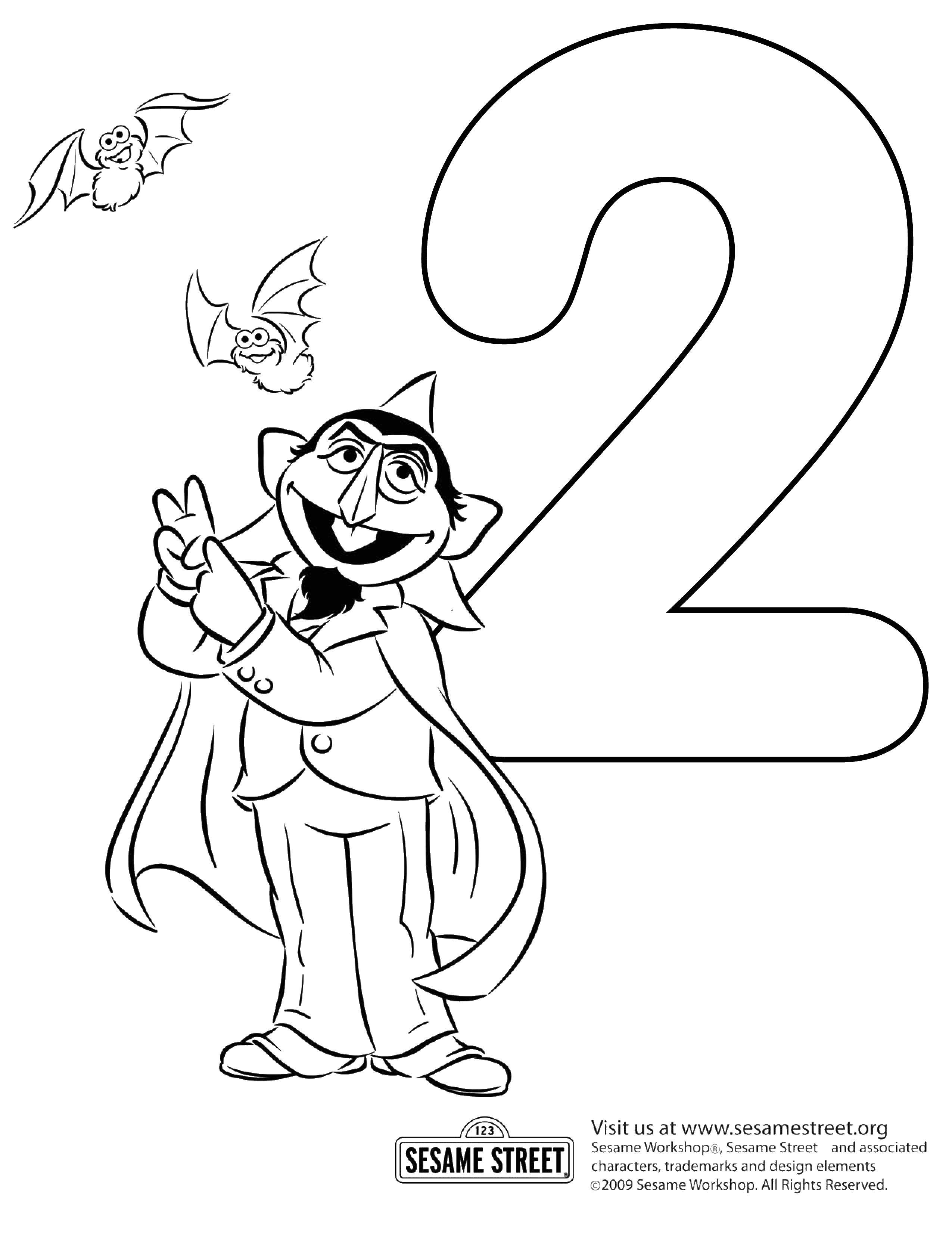 Coloring Two and Dracula. Category Numbers. Tags:  figures 2, Dracula.