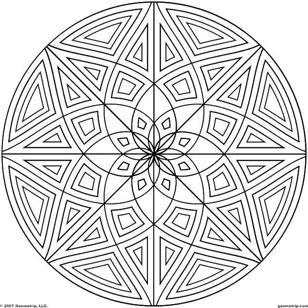 Coloring Geometric uzorchiki. Category Patterns. Tags:  patterns, shapes, stress relief.